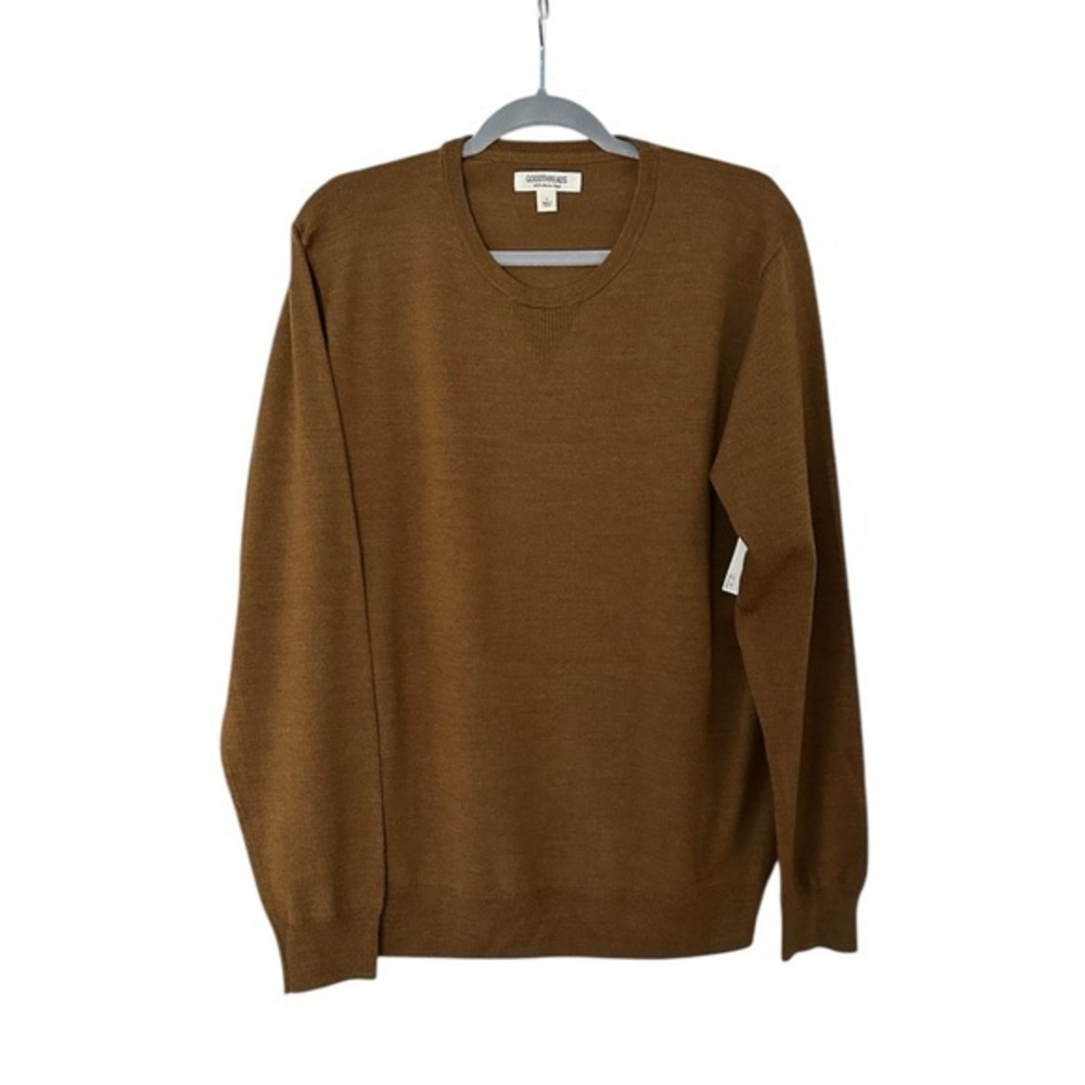 Goodthreads Men's Lightweight Merino Wool Crewneck Sweater size L